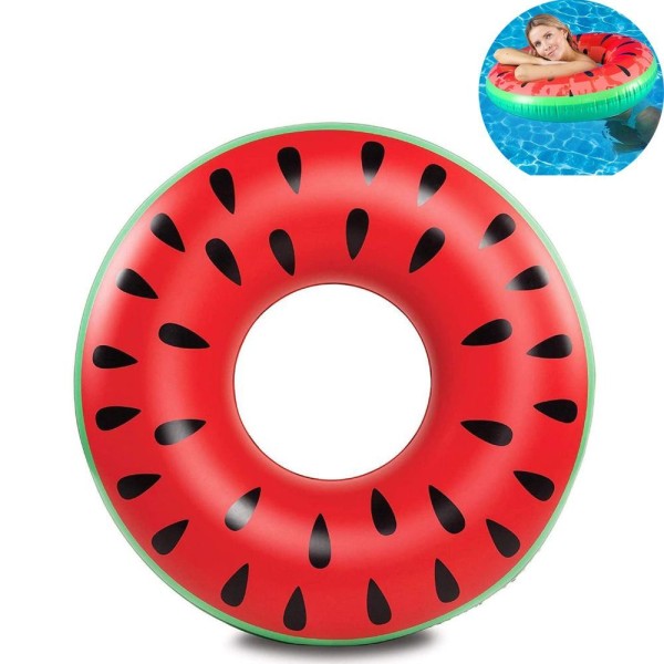 Voksen svømmering svømmering vannmelon melon rød svømmering svømmering