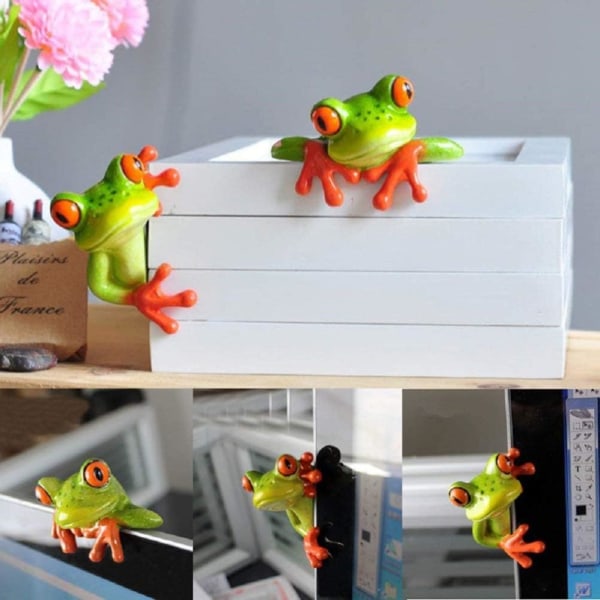 1 computer decoration frog cute resin 3D creative craftsmanship