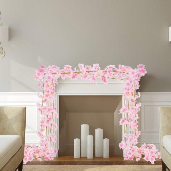 Konunus 4-pack x 1,8 m konstgjord körsbärsblomstergirlang