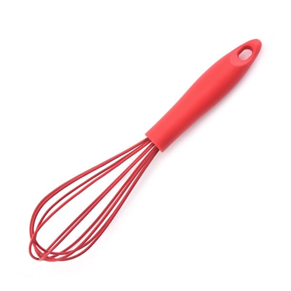 3 stk. Egger-skål og Egg Raider-ballong - Egnet for non-stick-komfyrer, silikonrød