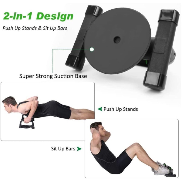 Push-up håndtak sklisikre, push up barer laget av solid metall, pushup håndtak blå