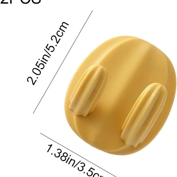 2-pack självhäftande krokar Kaktus väggkrokar