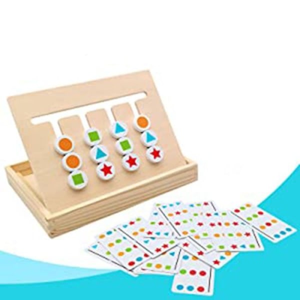 Montessori-leker i tre, puslespill, sorteringsspill, pedagogiske spill - puslespill i tre - sortering