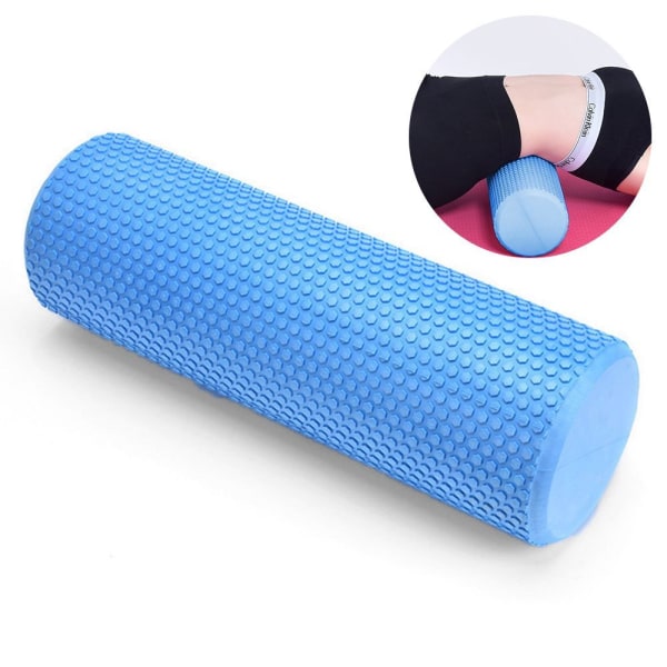 Pilates rulle, den multifunksjonelle skumrullen er ideell for blå