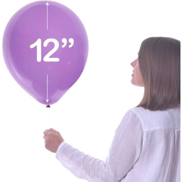 Pastel Balloner Pakke med 100 Tykke Latex Balloner til Festdekoration,