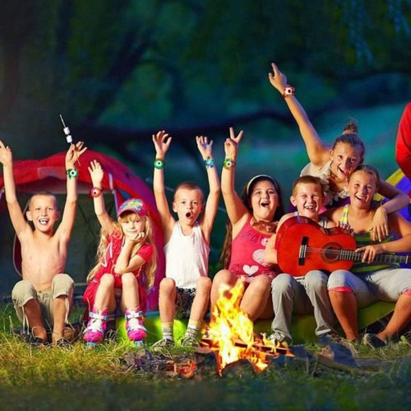 Barnefødselsdagsfest gaver 20 LED fingerlampe suvenir finger ring
