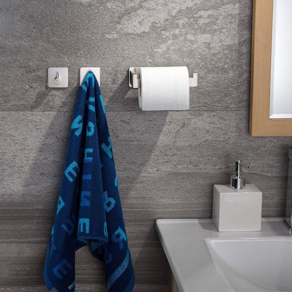 ZUNTO WC-paperiteline Ruostumaton teräs WC-paperiteline Ei poraa WC