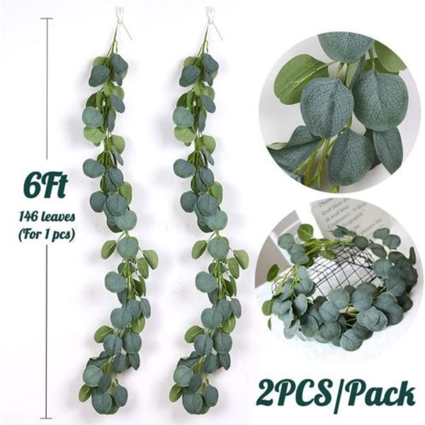 12ft Konstgjord Eucalyptus Girlang Bröllop Båge Dekorationer Konstgjord Eucal