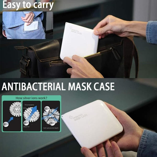 KMINA - Maskförvaring (5 st), maskförvaring för ansiktsmasker, maskförvaring