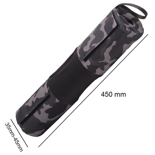 Fitness Barbell Pillow Neck Pad Vaahtomuovi Barbell Pad Cover Harmaa