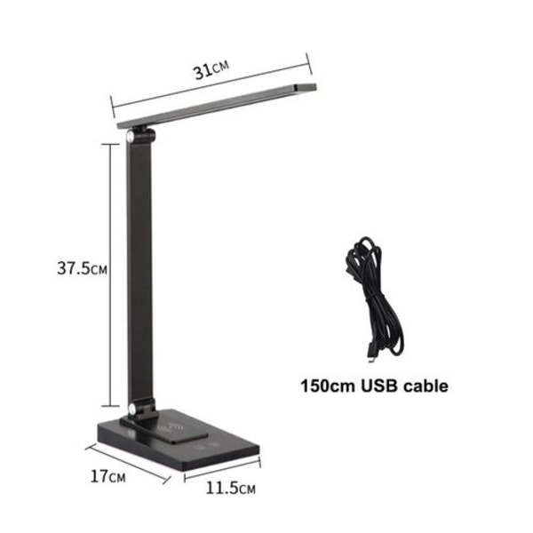 Fällbar lampa för studenter, LED-lampa för ögonskydd