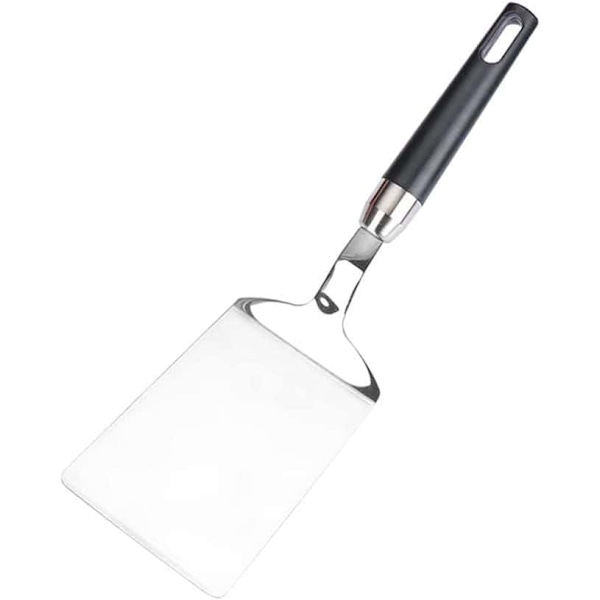 Professionell spatel/skrapa, rostfritt stål spatel, grilltillbehör, hamburgare spatel, pannkaksspatel, idealisk för B-