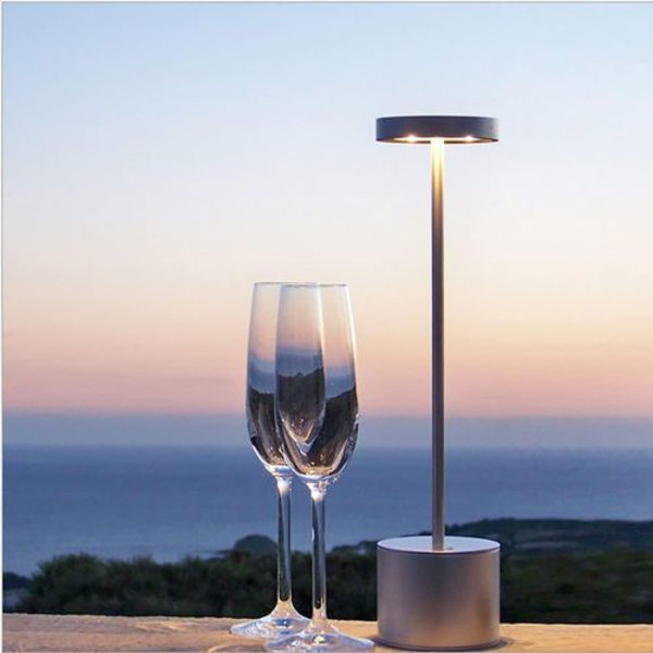Trådløs bordlampe, oppladbar LED øyebeskyttende bordlampe, nattbordslampe