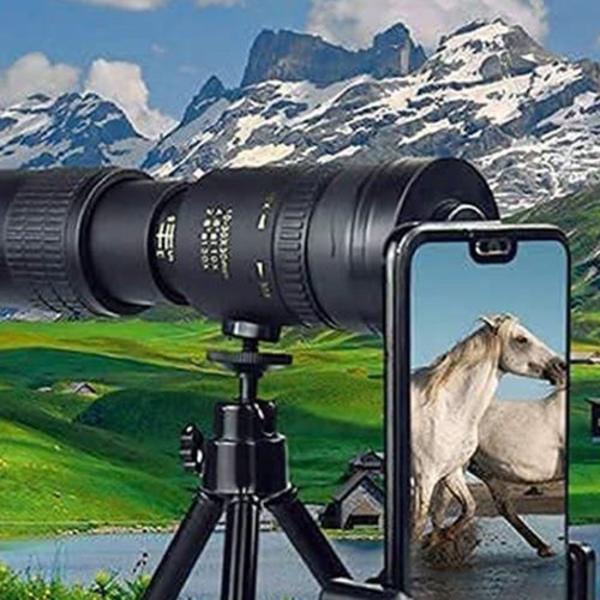 Teleskop, super telezoom monokulärt teleskop, nattvision vattentätt teleobjektiv för V