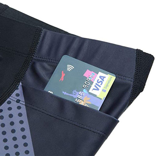 Cykelshorts för män med 3D-sitsstoppning, snabbtorkande, grå, storlek L
