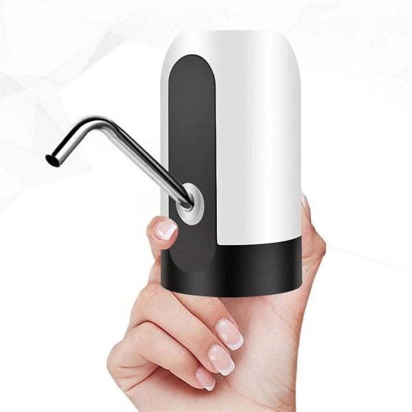 Vannflaskepumpe, 5 gallon USB-lading automatisk drikkevannspumpe, universell 2-5 gallon mugger vanndispenser