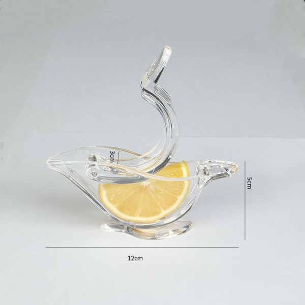 Luksuriøs design uavhengig sitronpresser, sitronpresser manuell sitruspresser akryl servise transparent serveringsservise-