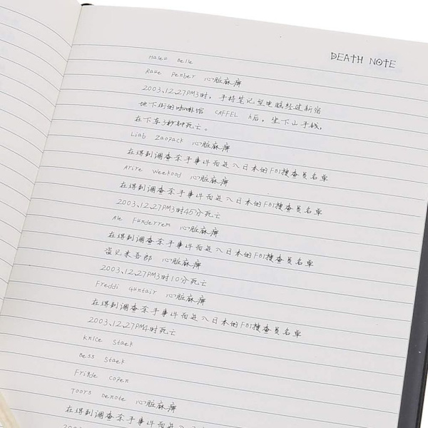 S-TROUBLE Uusi Death Note -muistikirja ja höyhenkynäkirja Animaatiotaidekirjoitus