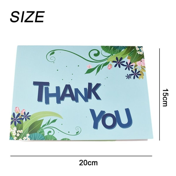 Thank You Pop Up Card, 3D Greeting Card, Thank You Cards for Teachers &