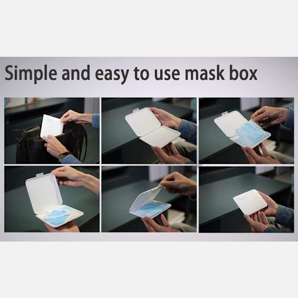 KMINA - Maskförvaring (5 st), maskförvaring för ansiktsmasker, maskförvaring