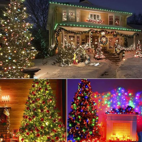 24M 200LEDS ljusslinga, LED-slingljus med fjärrkontroll,