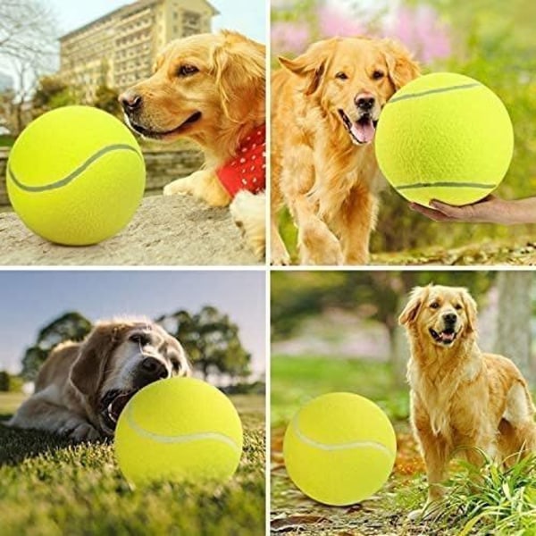 Stor tennisboll, 24 cm tennisboll för husdjur, stor uppblåsbar