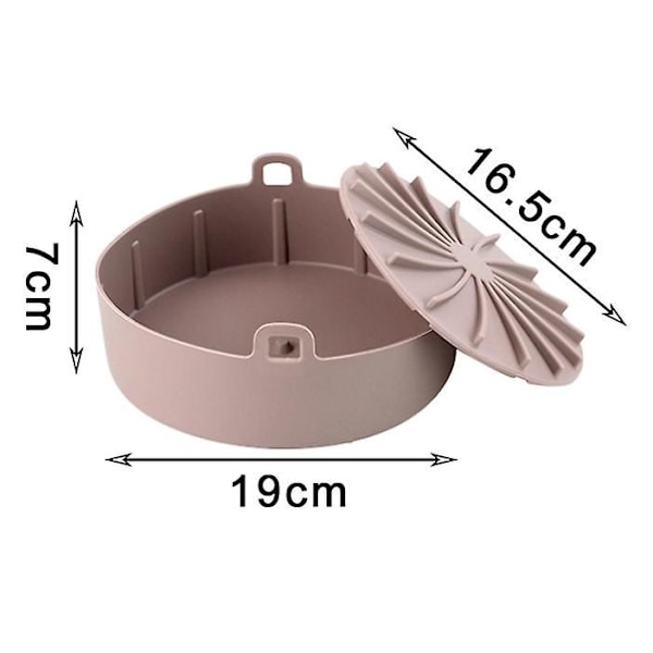 Air Fryer Silikon Bakeware Air Fryer Pot Air Fryer Pan Silikon Kokepanne Hot Pot Kokeverktøy Kaffe Farge