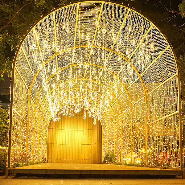100M 600 LED Lyskæde Udendørs Karneval Bryllup Indendørs Havebelysning red light 100M-600 LED lights