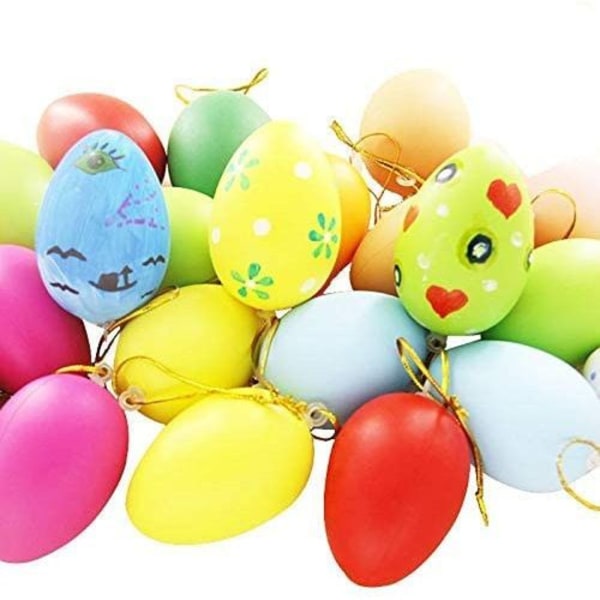 36 pieces of Easter eggs for hanging, Easter eggs for painting, Easter eggs decoration,