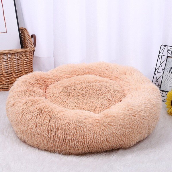Plysch hundmatta, lugnande säng, mjuk och fluffig, bekväm, lämplig för små och stora hundar, katter, soffa, hem, 30-100 cm - Rosa - 21GLDZ0503B19080