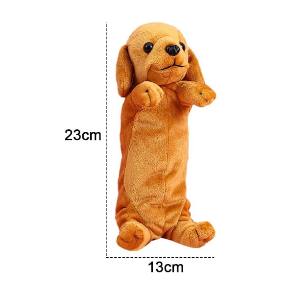 Pencil Case Plys Hund Pencil Taske Blød Dyr Stationery Form1