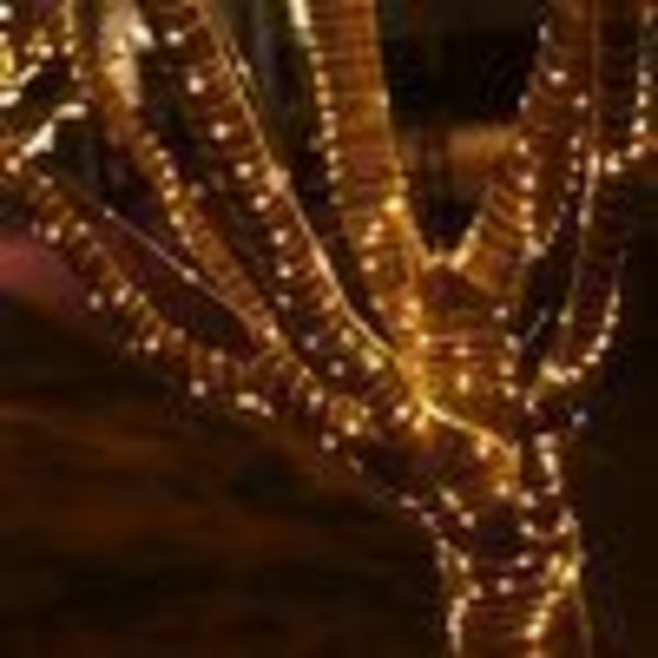Eventyrlys 50M 400 LED-er Varm Hvit Vanntett 8 Lysmoduser for Innendørs Utendørs Bruk