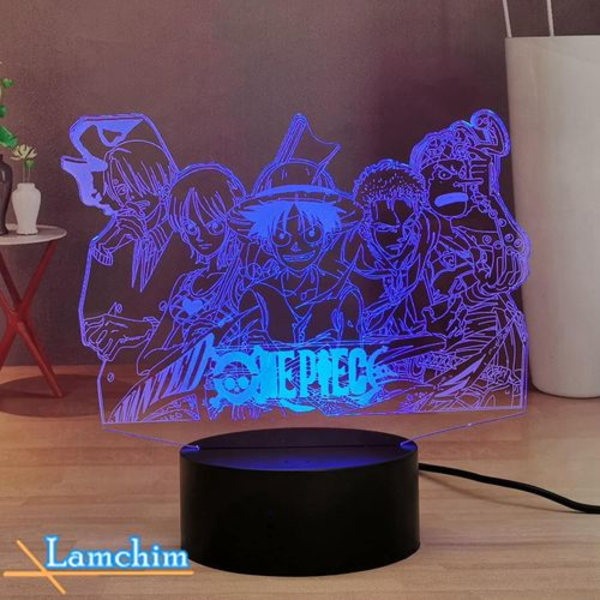 Nattlampa 3D LED Illusion Desk 16 Färgvariationer Actionfigur Lampa