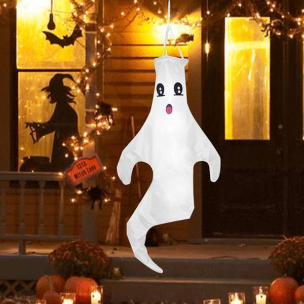 Halloween vindpose, Halloween spøgelsesflag, Halloween dekorationer, hængende