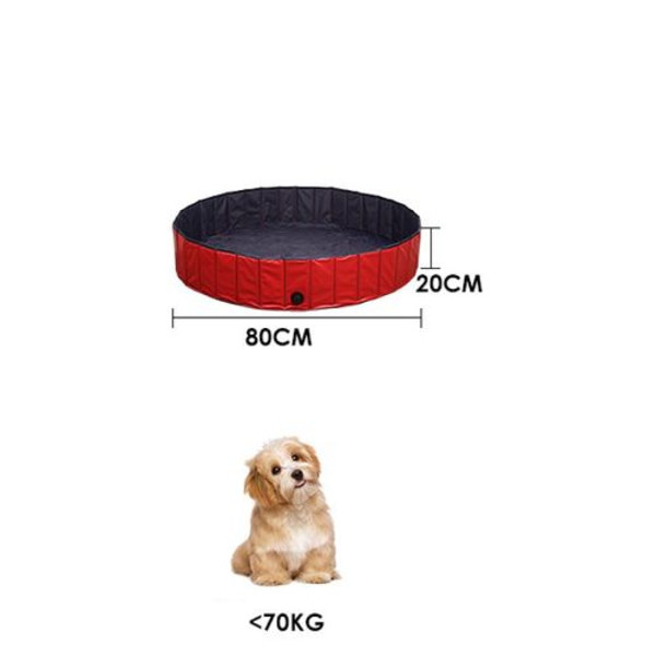 Hundesvømmebasseng, hundebasseng for store og små hunder, sammenleggbart svømmebasseng