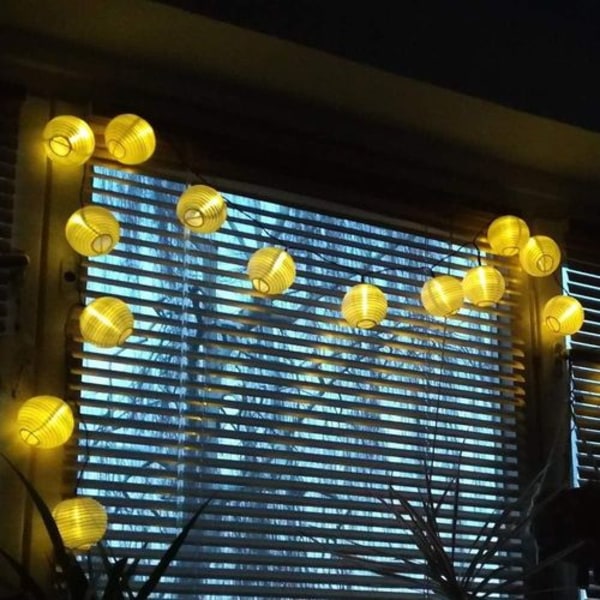 Dailyart Lämmin valkoinen 4,8 m 20 LED Jääpuikkovalot, Aurinkokäyttöinen Raindrop Garden