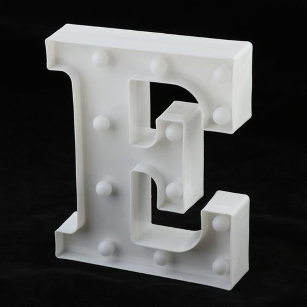 Dekorativ LED-bokstav Marquee-skylt med lampor E A 22 x 18 x 4 cm