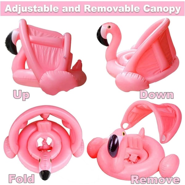 Flamingo badring, flamingo uppblåsbar badring, baby badring