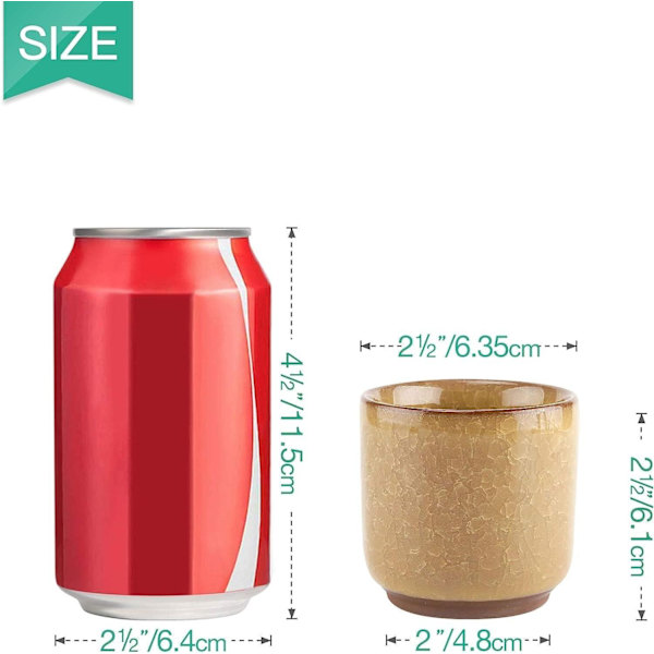6 cm Zisha keramiska krukor med bambu bricka - 6-pack, suckulenter kaktusblomma