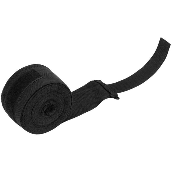 Boksehandsker til mænd/kvinder/børn, elastisk MMA, sort, 2.5M