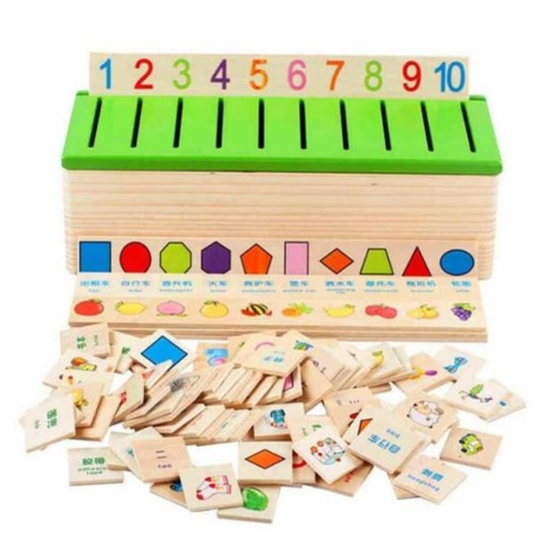 Montessori tidiga pedagogiska pussel Leksaker för barn intelligens