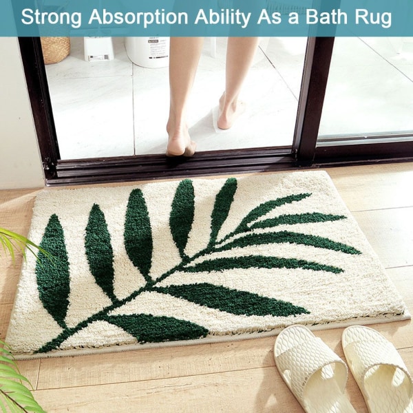 Modern minimalistisk badrumsabsorberande halkfri matta, fräsch hushållsmatta, säng