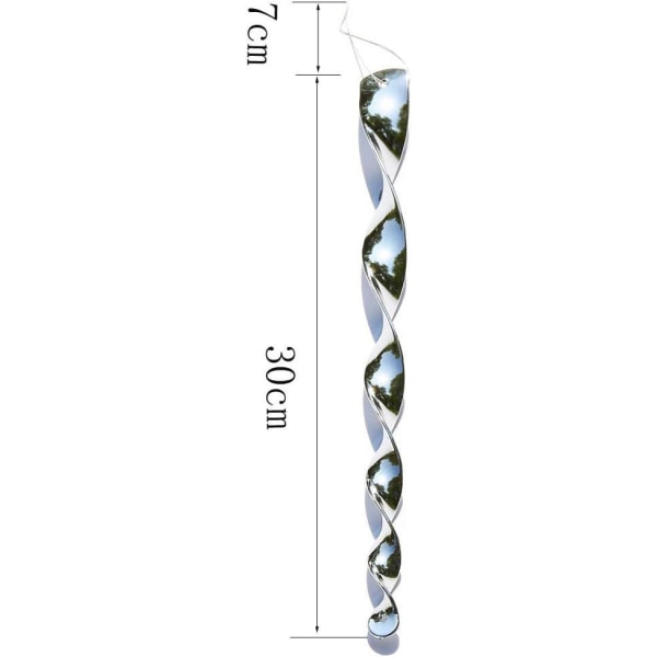 12 stk. Reflekterende Vindspiral Fugleskræmmer Afvisende