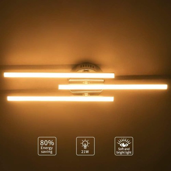 LED-taklampe, 21W moderne parallelle striper design tak