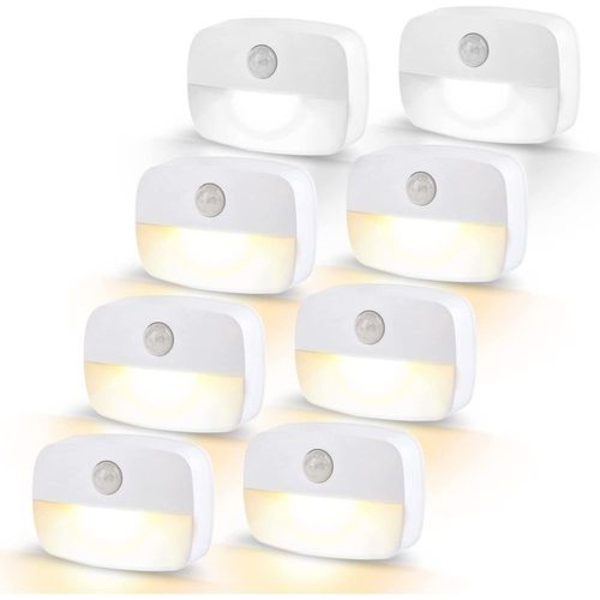 LED-nattlampa med rörelsesensor, inomhus nattlampa skåpbelysning, bil