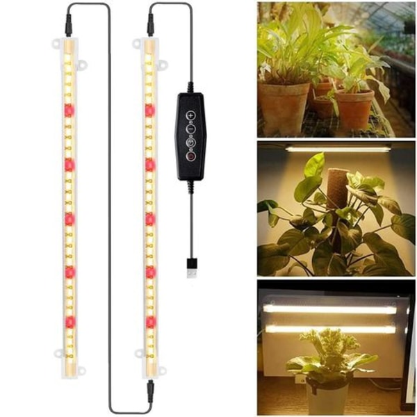 40W LED växtlampa Full Spectrum Solljus USB inomhusväxter