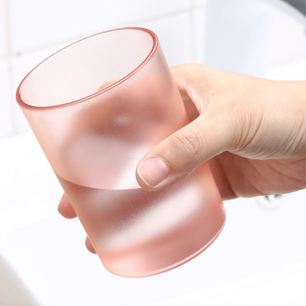 Transparent Drink Børn Blå Pink Tandbørste Cup Creative Water Cup Voksentandbørste