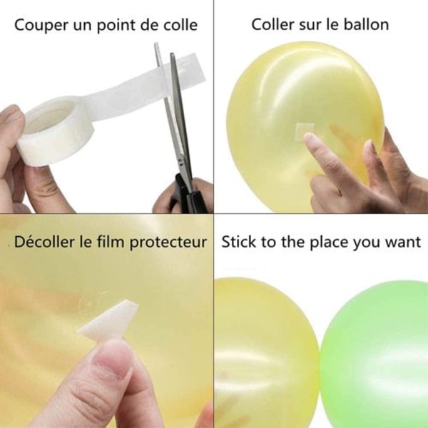 ruller ballon guirlande strim klistermærke sæt bue guirlande kit