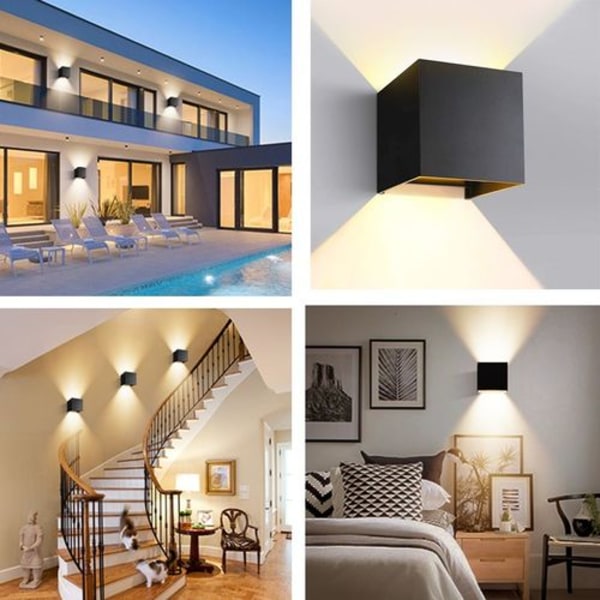 GHB 7W LED væglampe med justerbar strålevinkel design