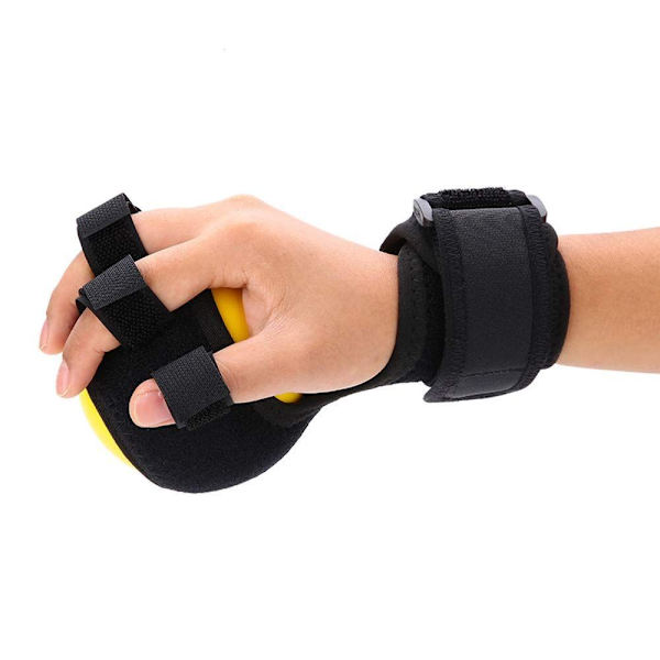 Antispastisk handpositioneringsskena med bollhandledsskena och fingerskena